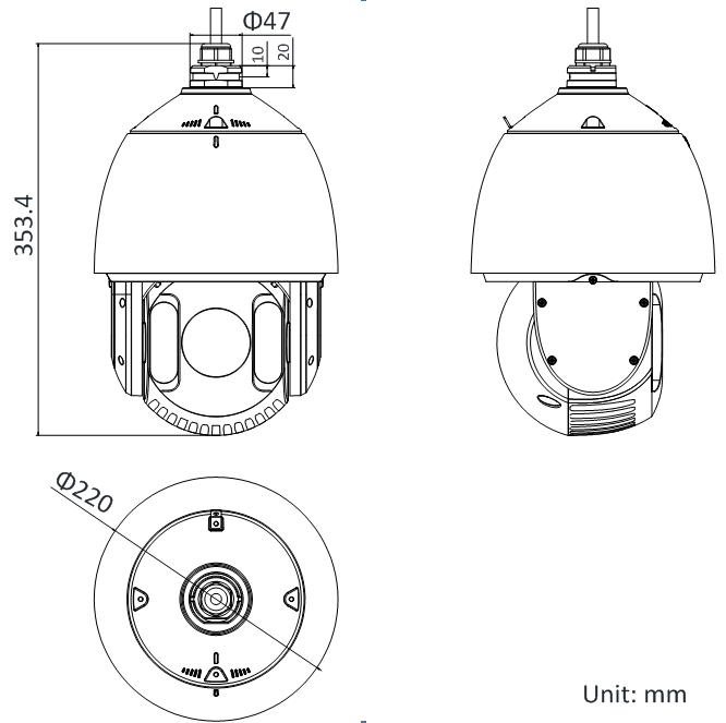 iDS-2DE7330IW-A(S5)外形尺寸