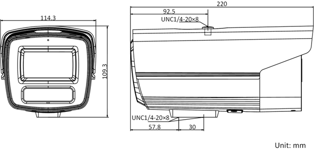 DS-2CD2T28F(D)WD-LS產品尺寸