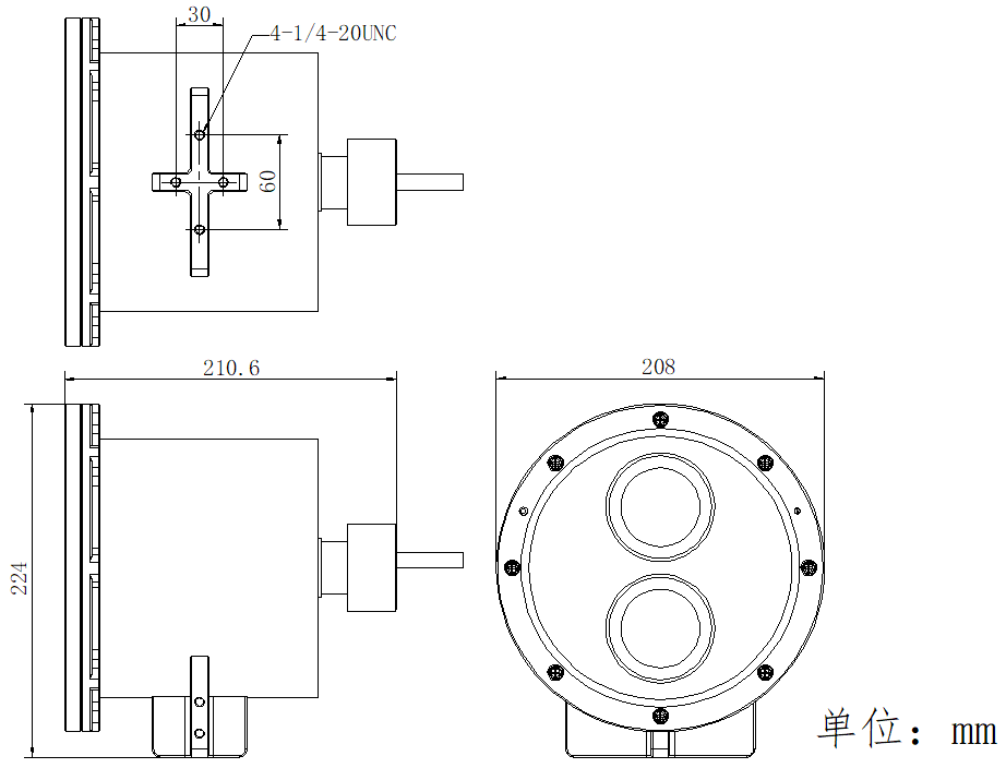 DS-2XC6244F-L產品尺寸