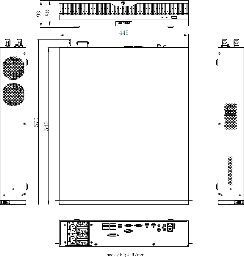 DS-9600N-I8R-V3產(chǎn)品尺寸