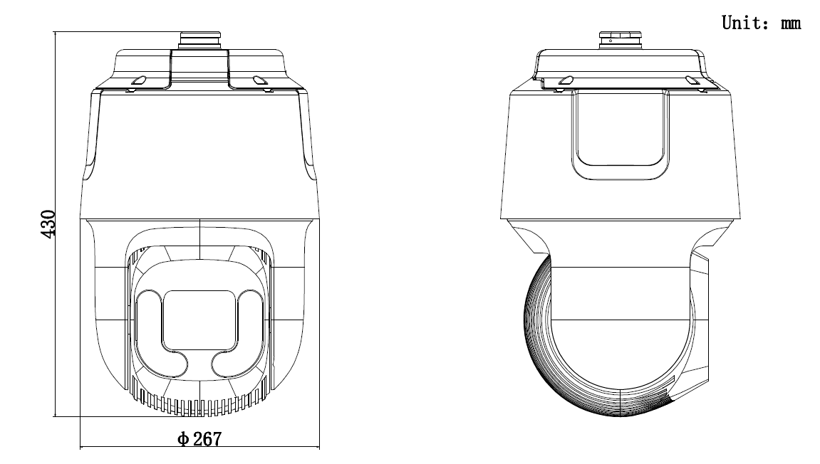 iDS-2DF8C845I5XS-AFW/SP(T5)產品尺寸