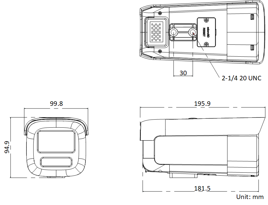 DS-2TD4228T-10/W產品尺寸