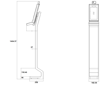 DS-K5604A-3XF/VI產品尺寸